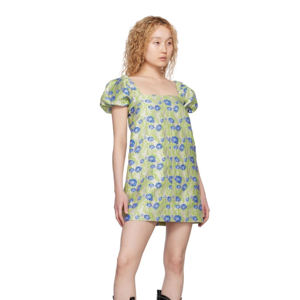 GANNI
Gray Floral Minidress